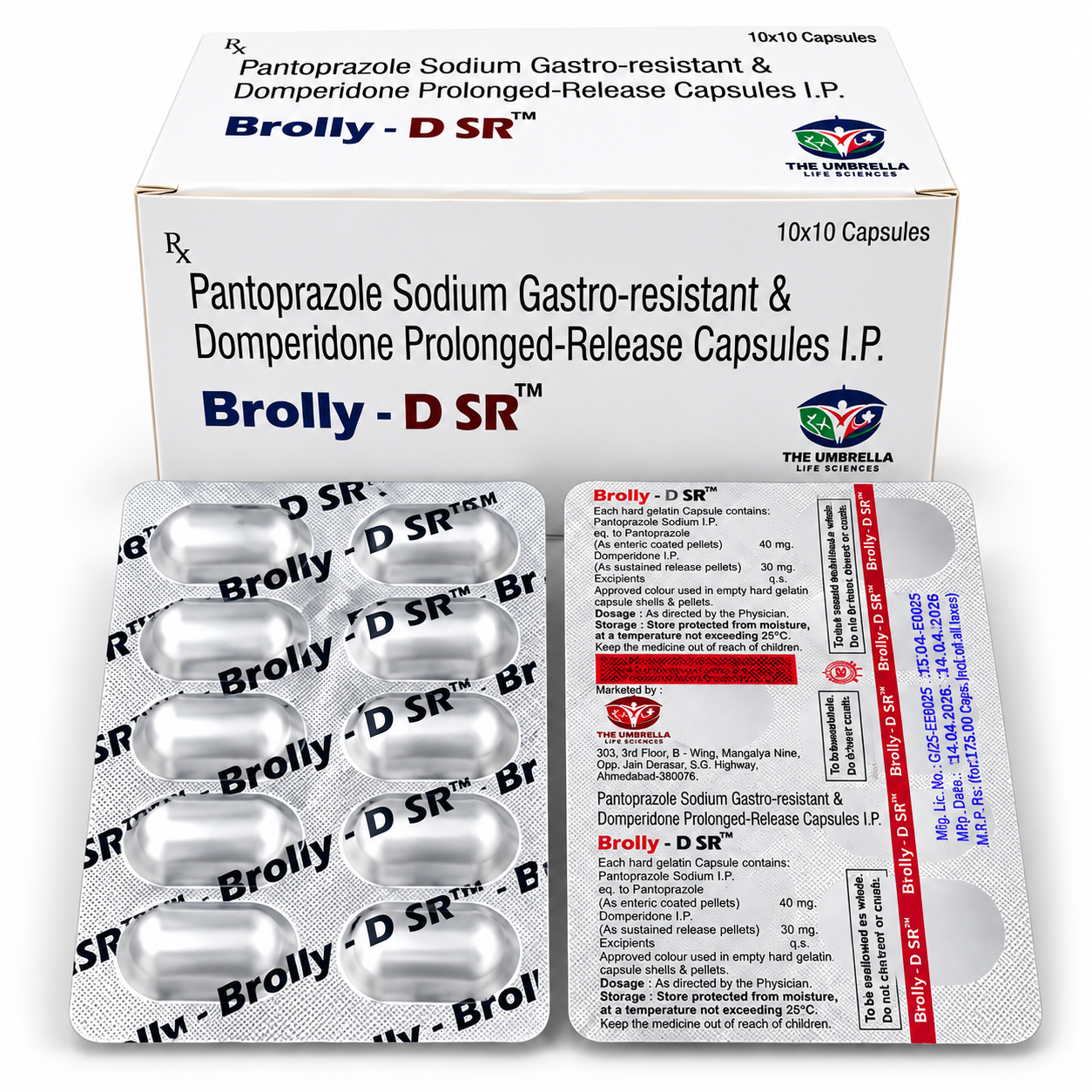Brolly-D SR Pantoprazole and Domperidone Capsules by The Umbrella Life Sciences
