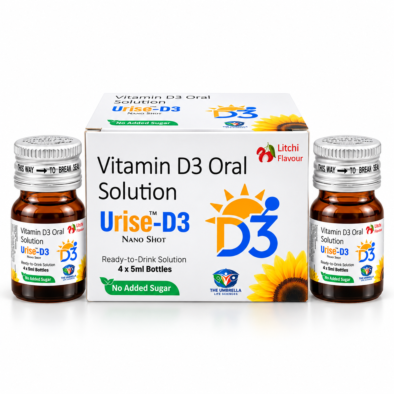 Urise-D3 Vitamin D3 Oral Solution Nano Shot by The Umbrella Life Sciences